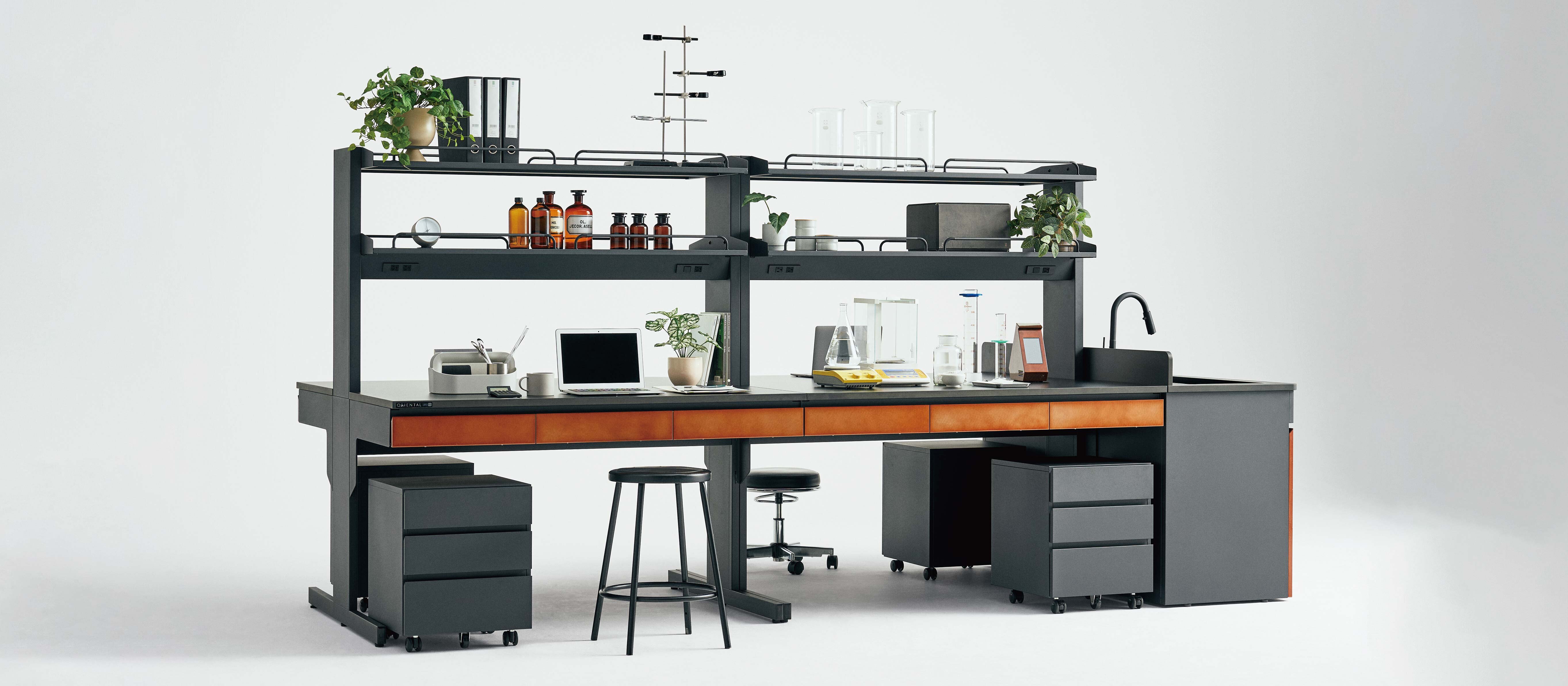 「オールスチール製ラボファーニチャー「DAHLIA」」の画像